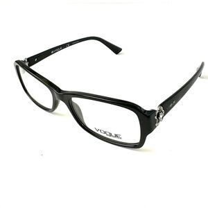 Vogue Eyeglasses Women’s Black with Crystal Accent Optical Frame